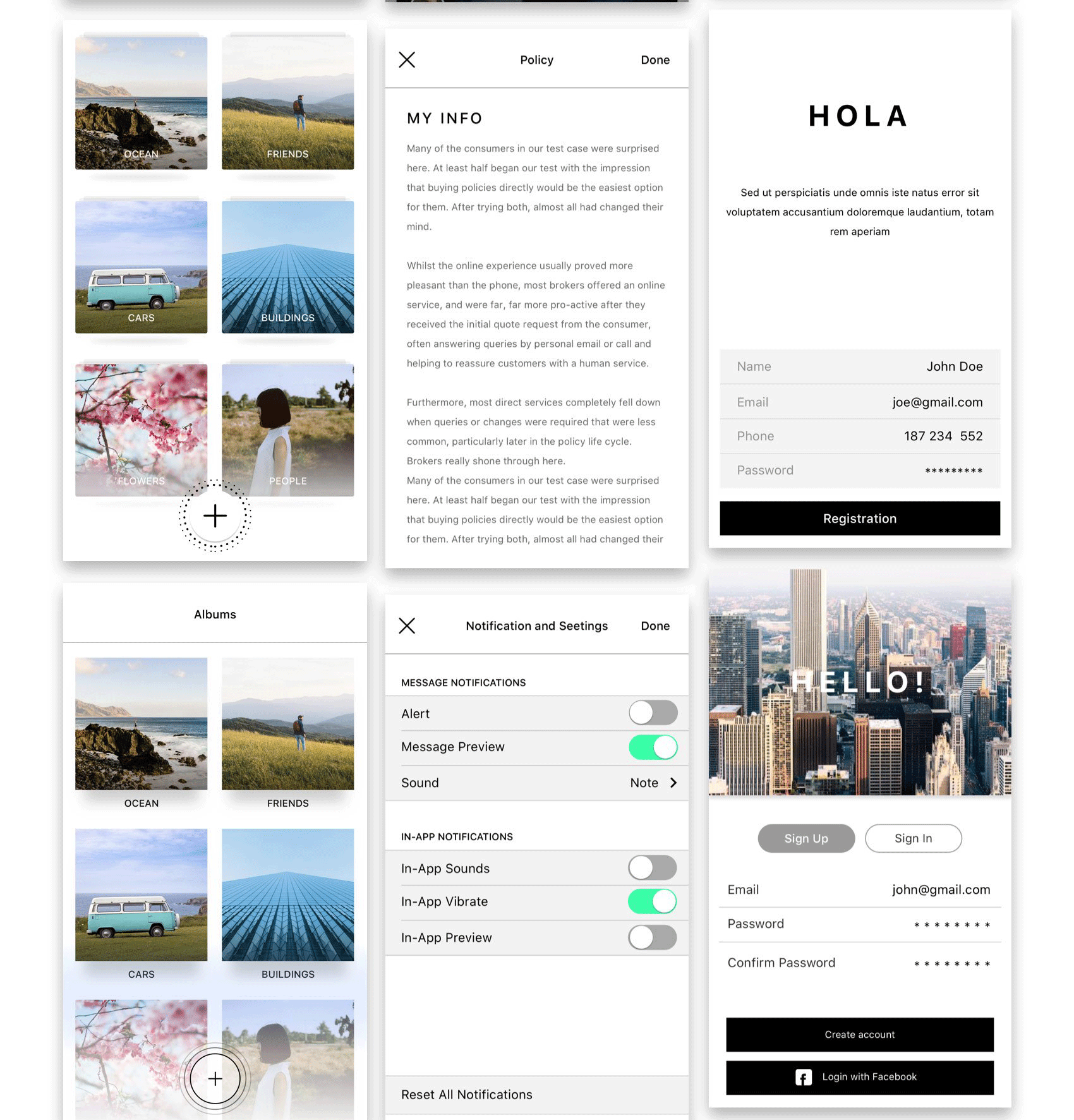 多用途手机应用 UI 套件 Hello UI Kit Mod. 2插图8