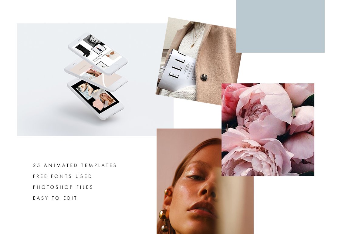 化妆品电商营销海报Instagram模板 ANIMATED Instagram Stories Pack III插图3