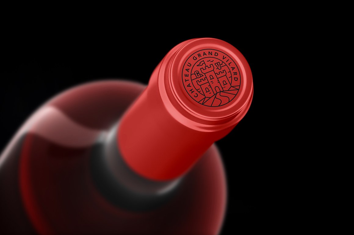 高端葡萄酒瓶贴品牌设计提案展示样机 Wine Packaging Mockups插图4