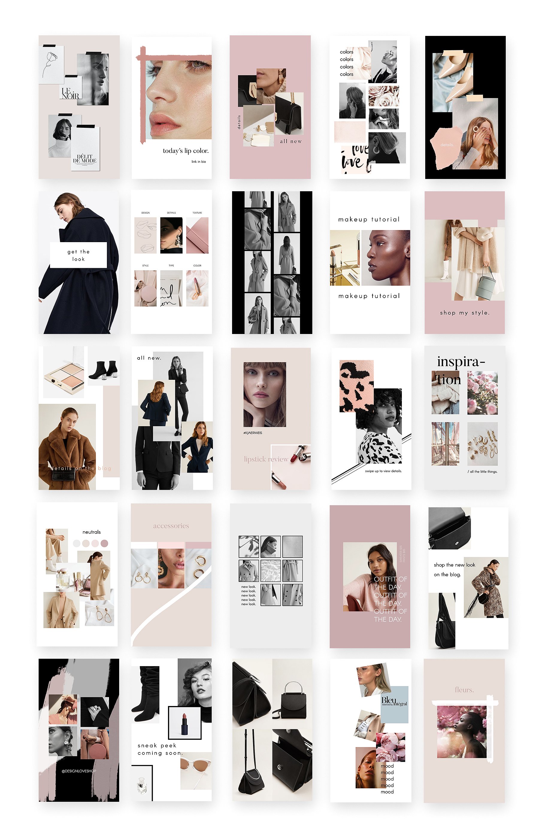 化妆品电商营销海报Instagram模板 ANIMATED Instagram Stories Pack III插图4