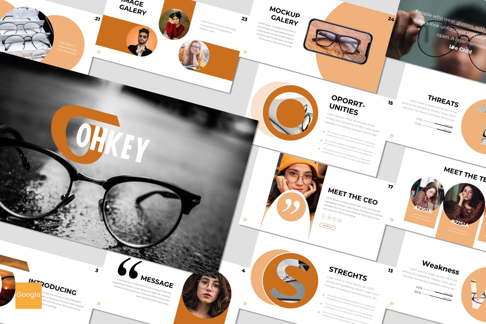 极简商业项目策划个人简历幻灯片模板 Ohkey – Powerpoint, Keynote, Google Slides Templates插图2