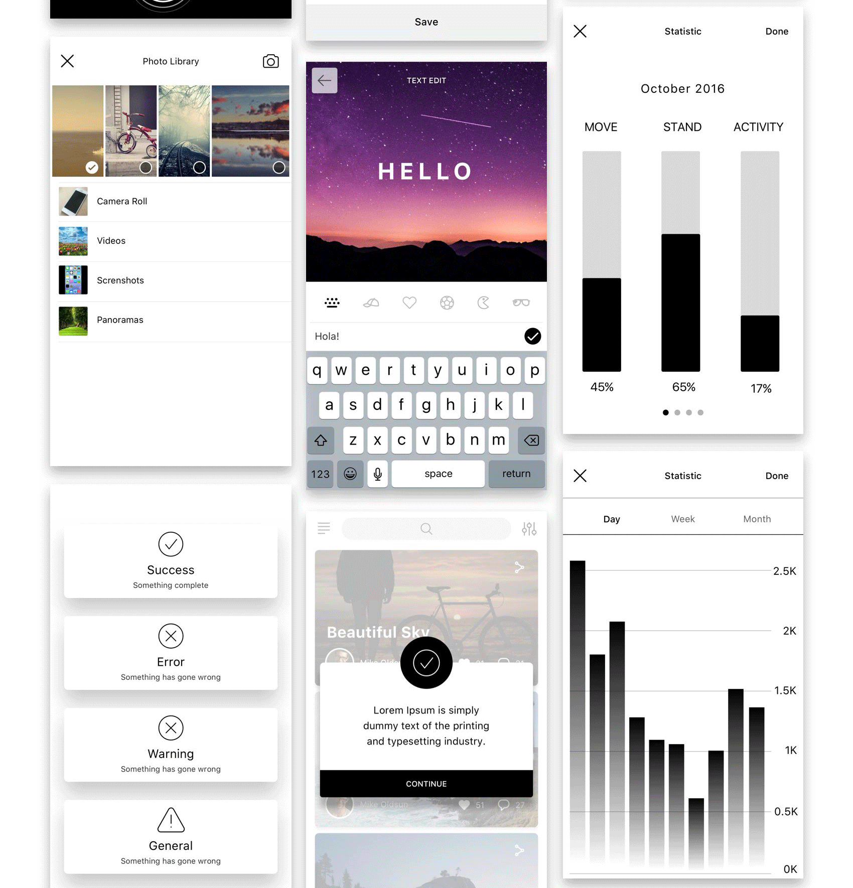 多用途手机应用 UI 套件 Hello UI Kit Mod. 2插图4