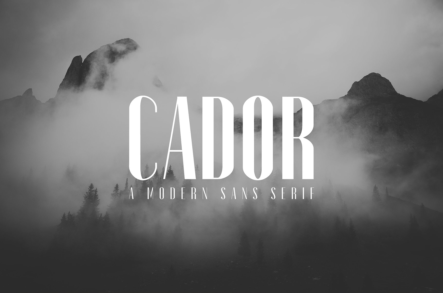 优雅创造性的圆滑线条无衬线字体 Cador Sans Serif Font Family Pack插图