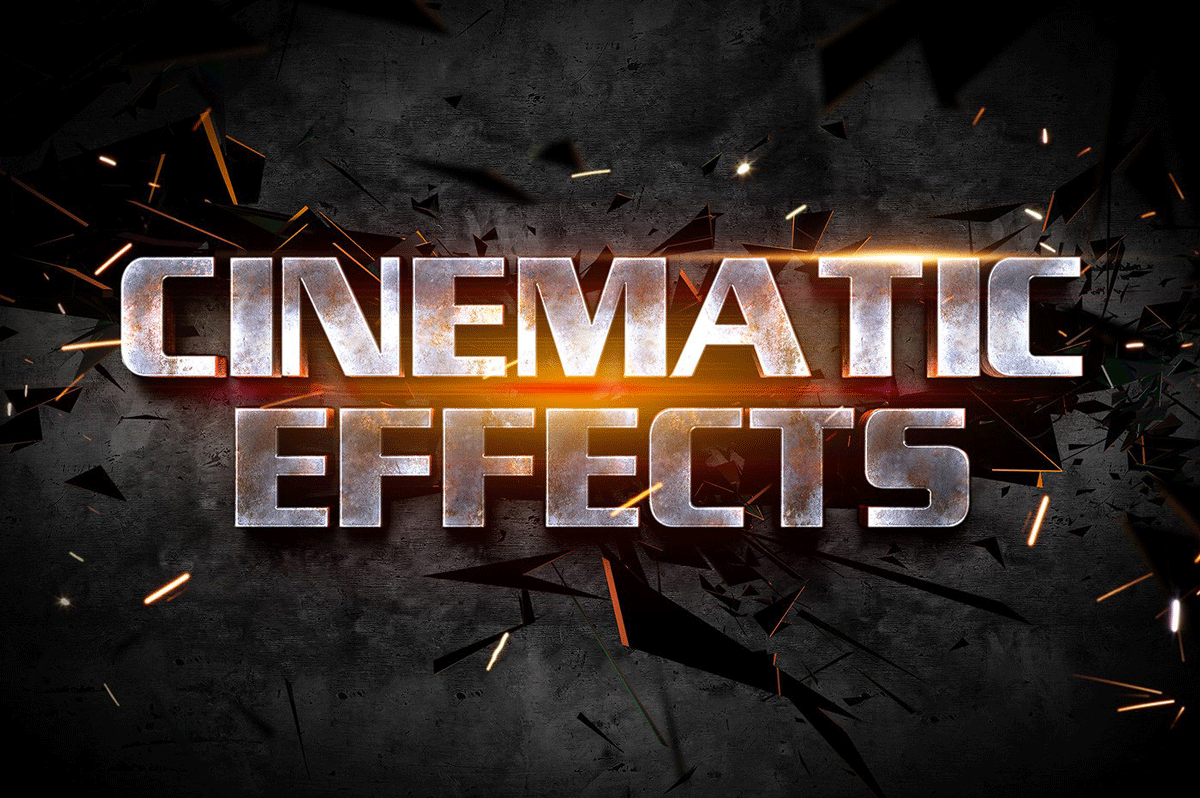 科幻史诗电影海报3D标题文字图层样式 1 Cinematic 3D Title Text Effects Vol 1插图6