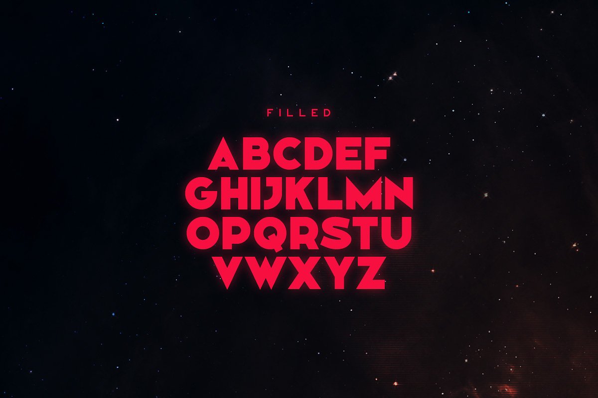 复古科幻电影海报标题字体 Coven Typeface Font插图1