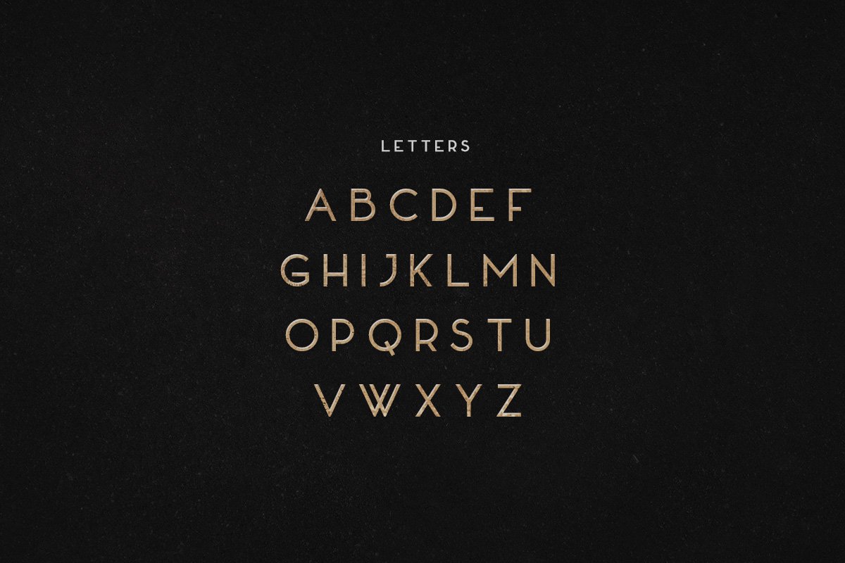 高端品牌装饰几何字体 Valencia Typeface Font插图1