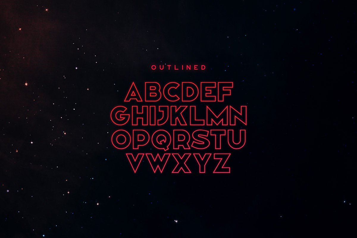 复古科幻电影海报标题字体 Coven Typeface Font插图2