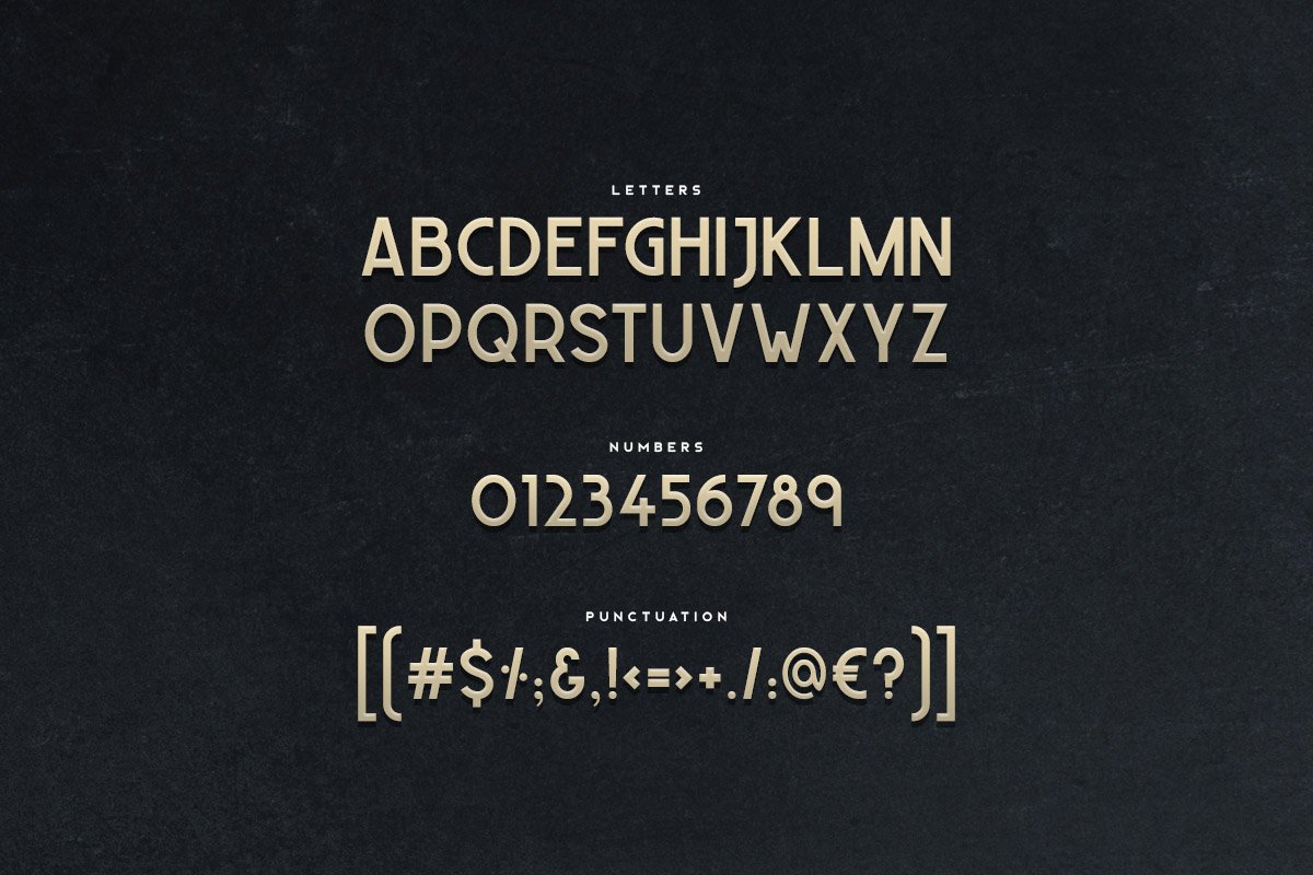 复古时尚珠宝艺术装饰字体 Sojourn Typeface Font插图4