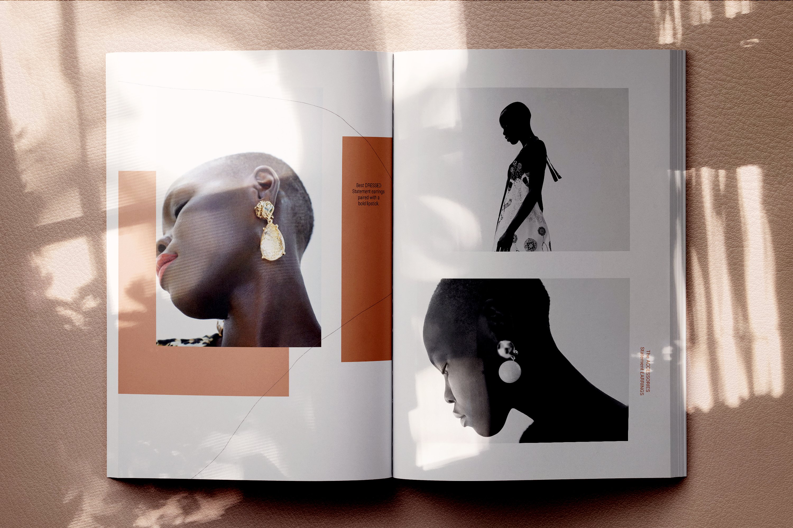 带有阴影的杂志画册设计提案展示样机 Shadow Brand – Magazine Mockups插图2