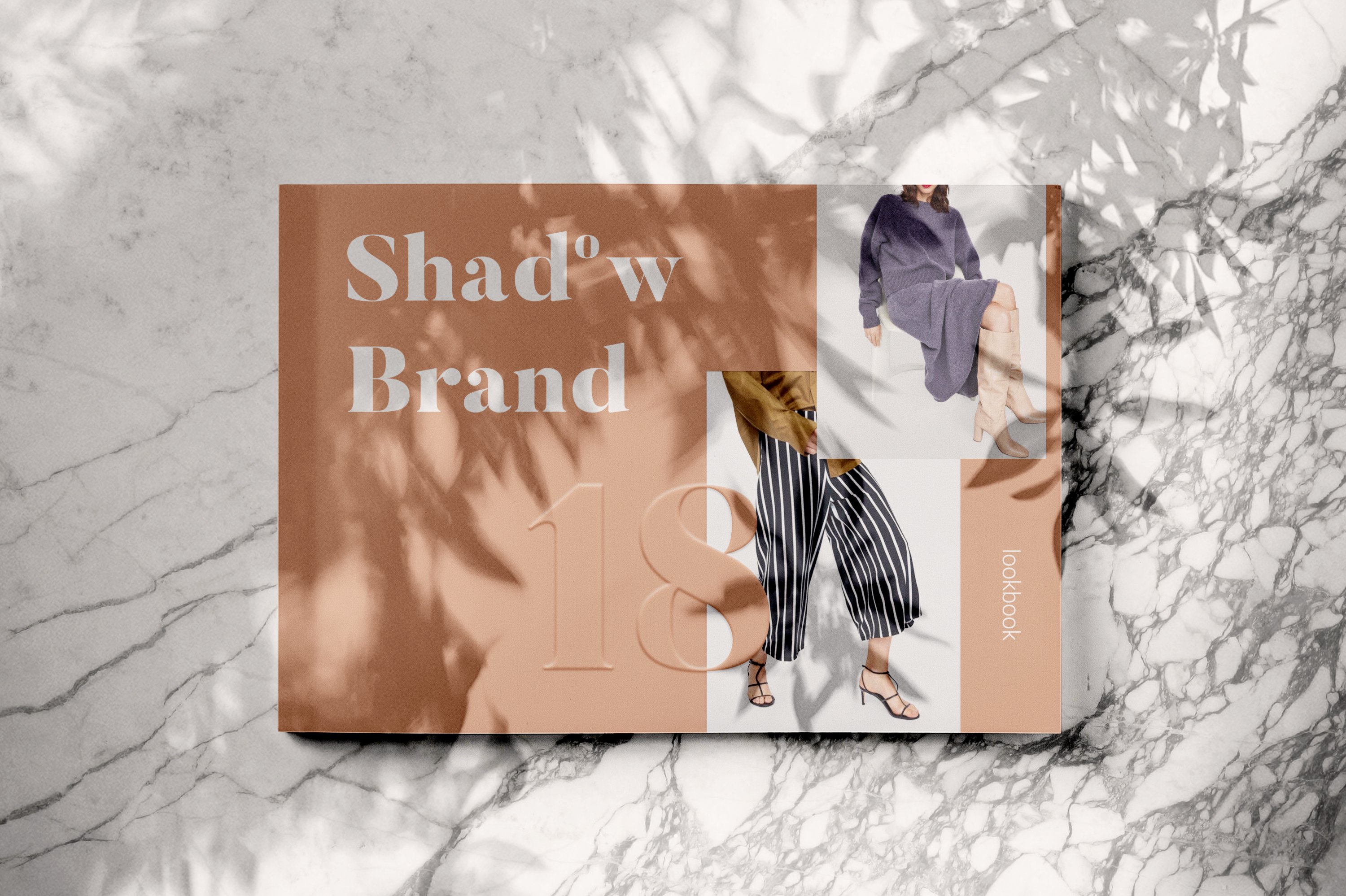 带有阴影的杂志画册设计提案展示样机 Shadow Brand – Magazine Mockups插图3