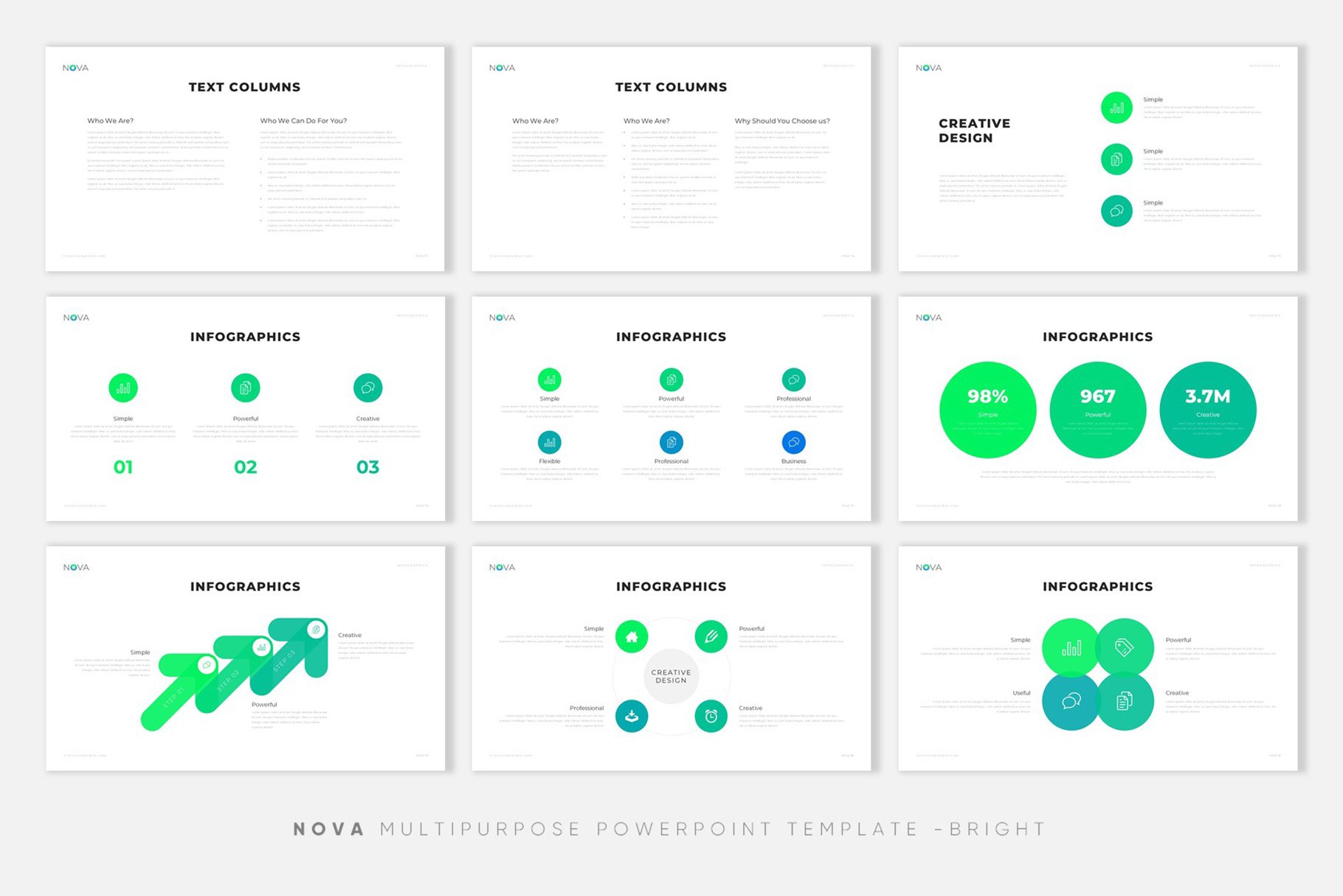 极简公司介绍项目业务策划PPT模板 NOVA Creative PowerPoint Template插图8