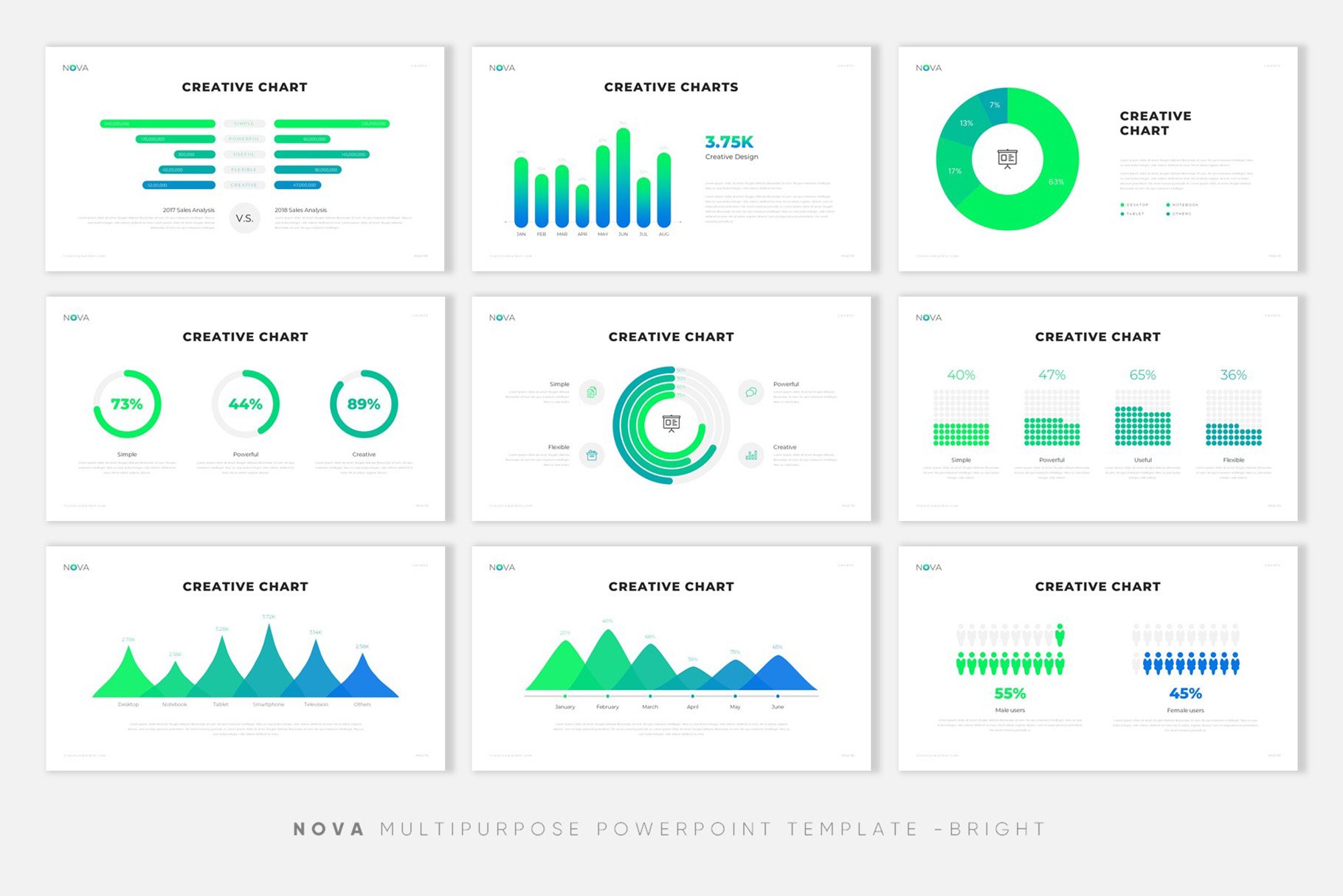 极简公司介绍项目业务策划PPT模板 NOVA Creative PowerPoint Template插图11