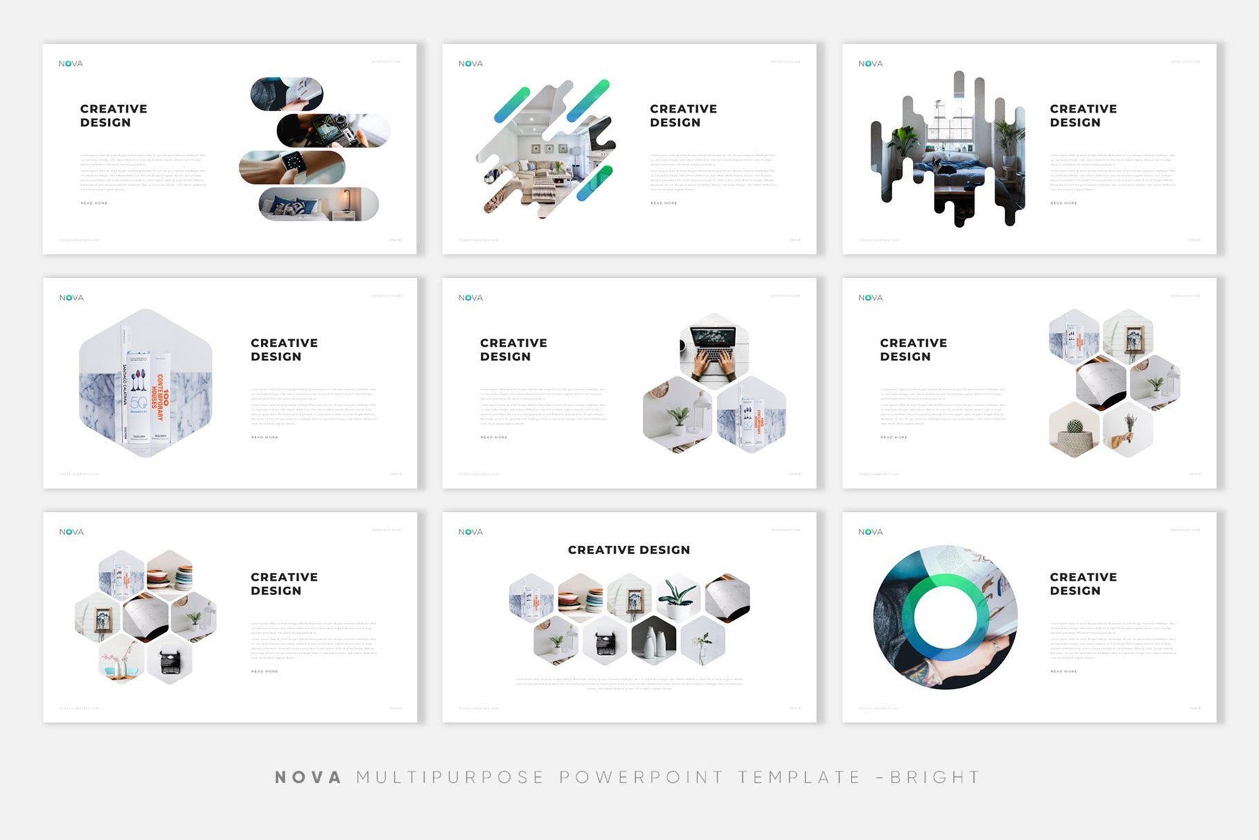 极简公司介绍项目业务策划PPT模板 NOVA Creative PowerPoint Template插图3