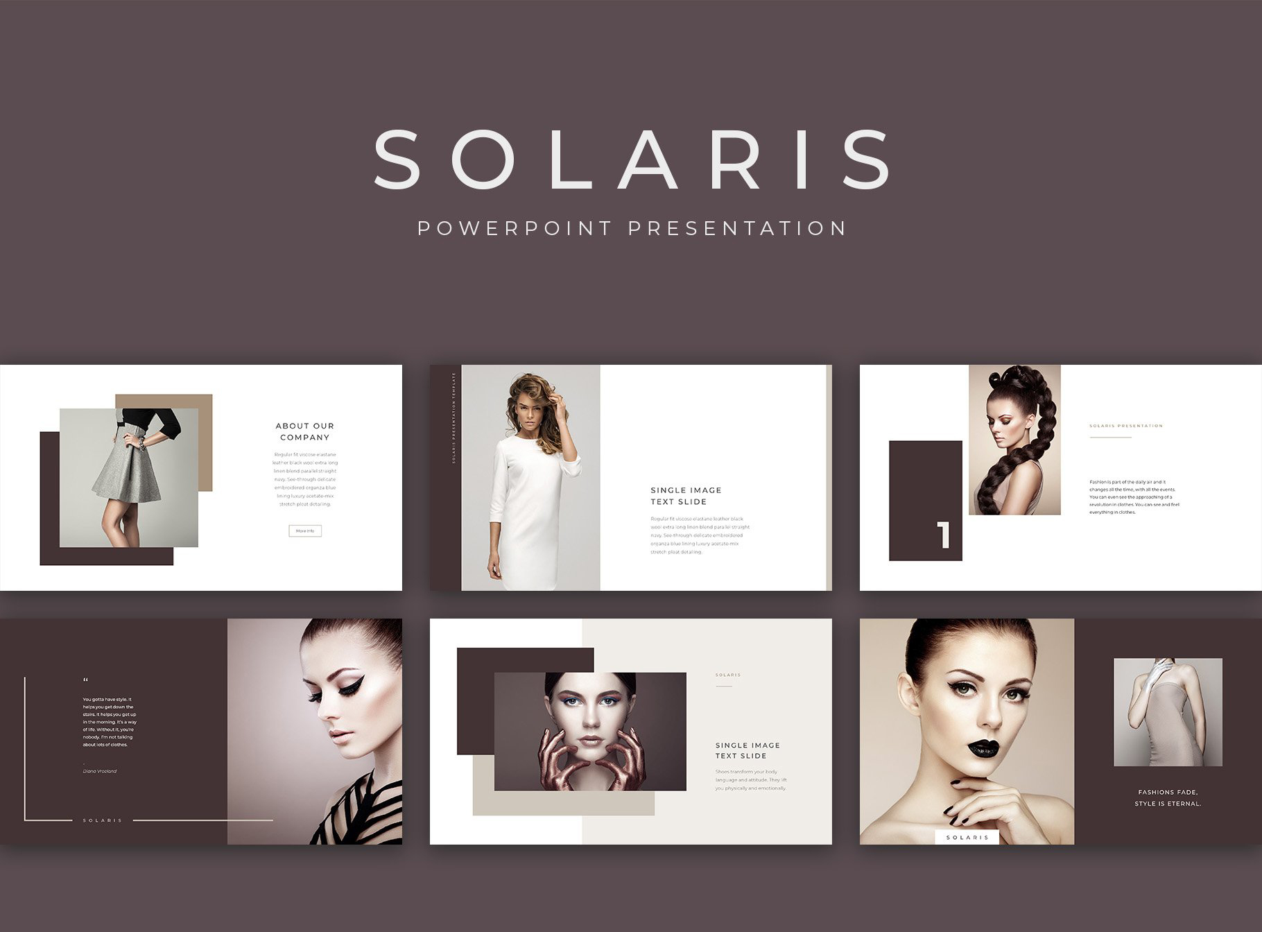 简约女装化妆品营销INDD画册模板 Solaris Complete Pack插图4