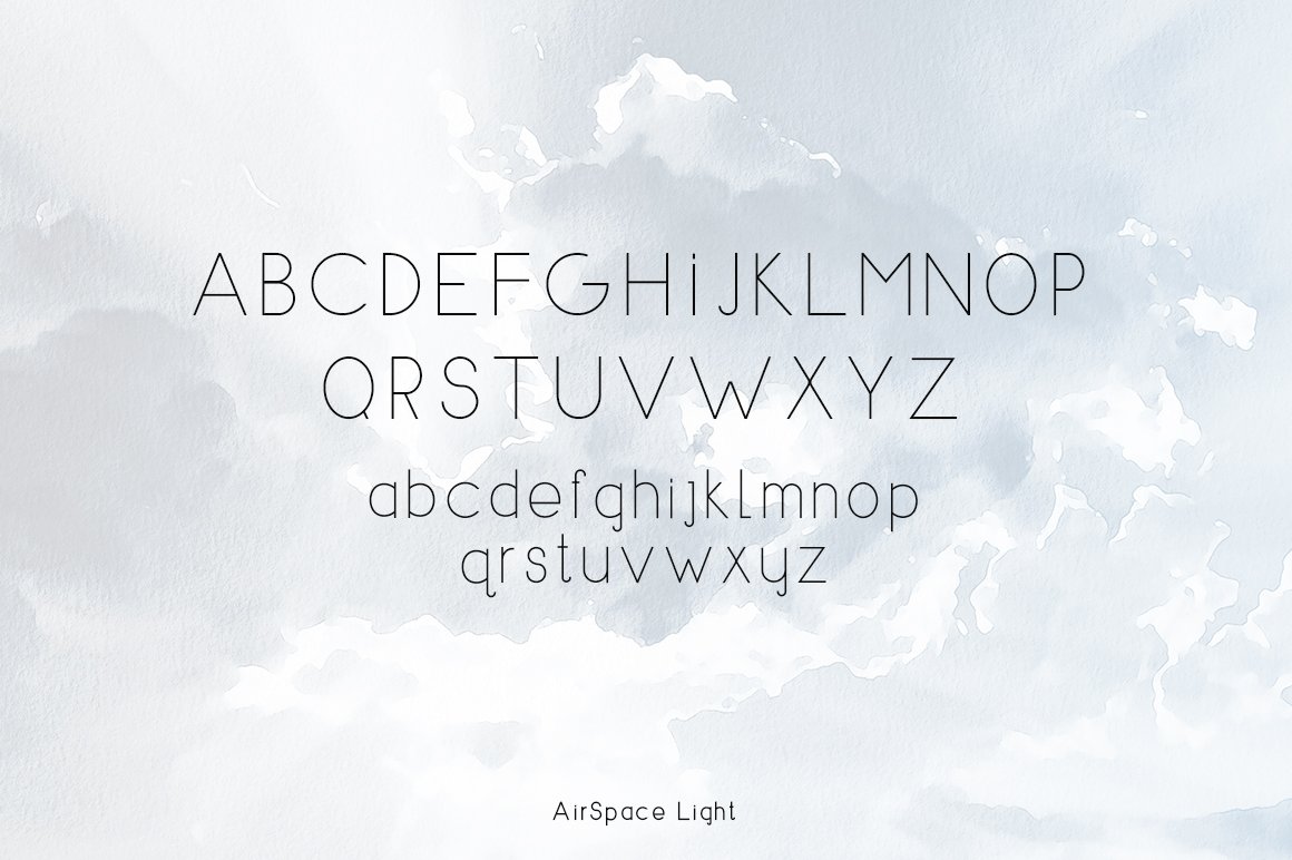 时尚极简徽标海报主题无衬线字体 AIRSPACE | Minimal Sans Serif Font插图4