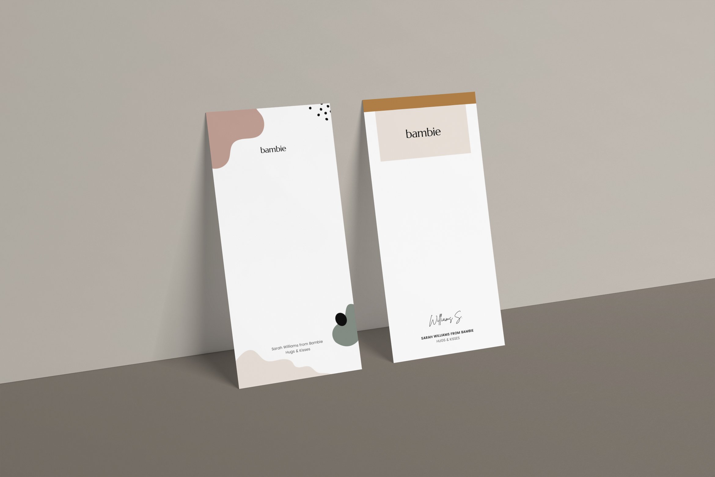 现代优雅品牌VI标识规范手册 Bambie Brand Identity Pack插图10