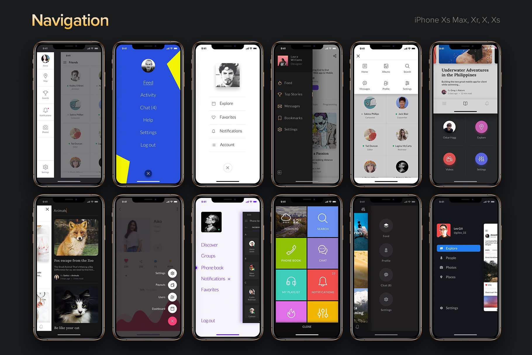 超巨量多功能社交旅行交友苹果手机APP UI套件 Awesome iOS UI Kit插图11