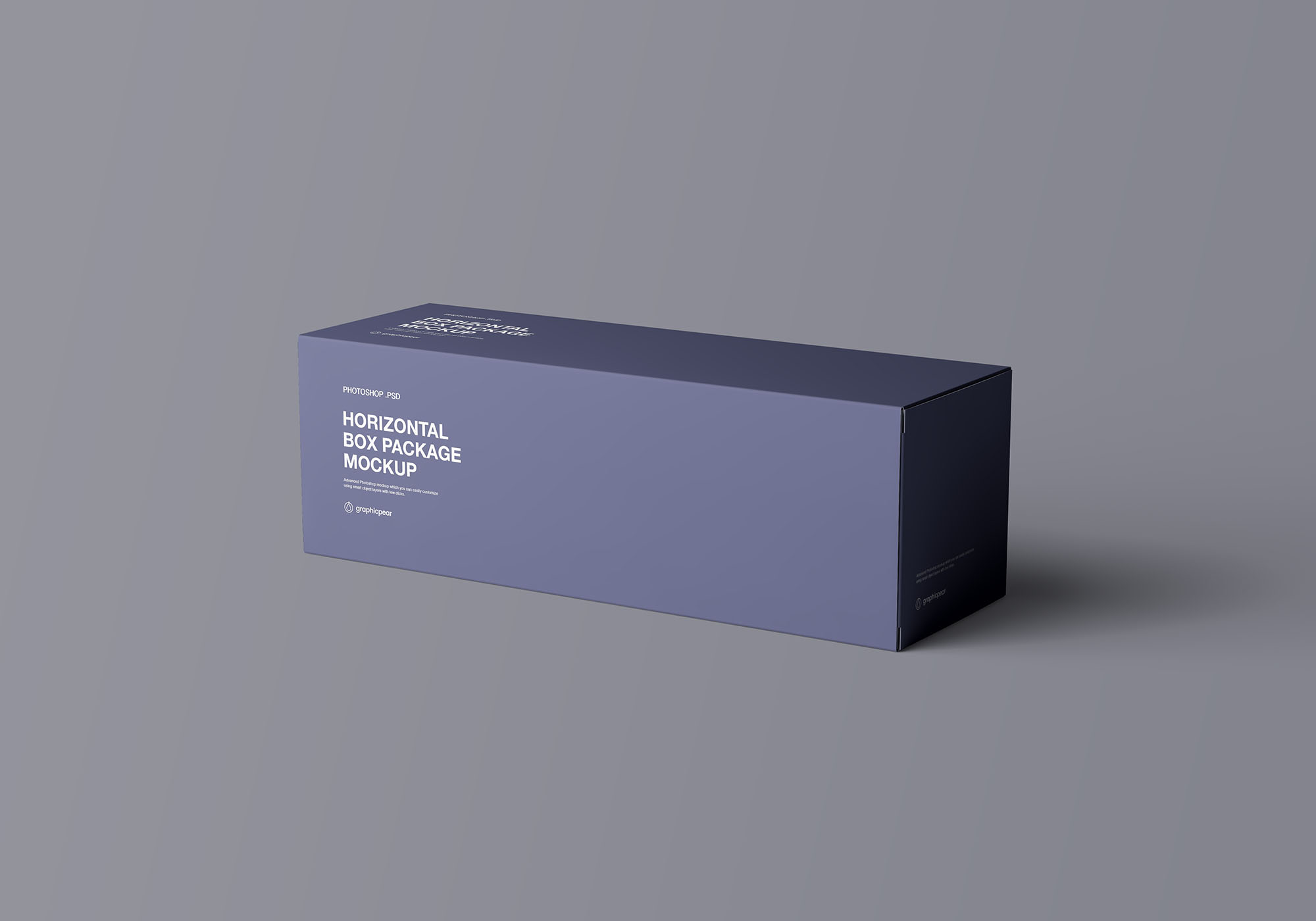 方形产品外盒包装展示样机 Horizontal Package Box Mockup插图1