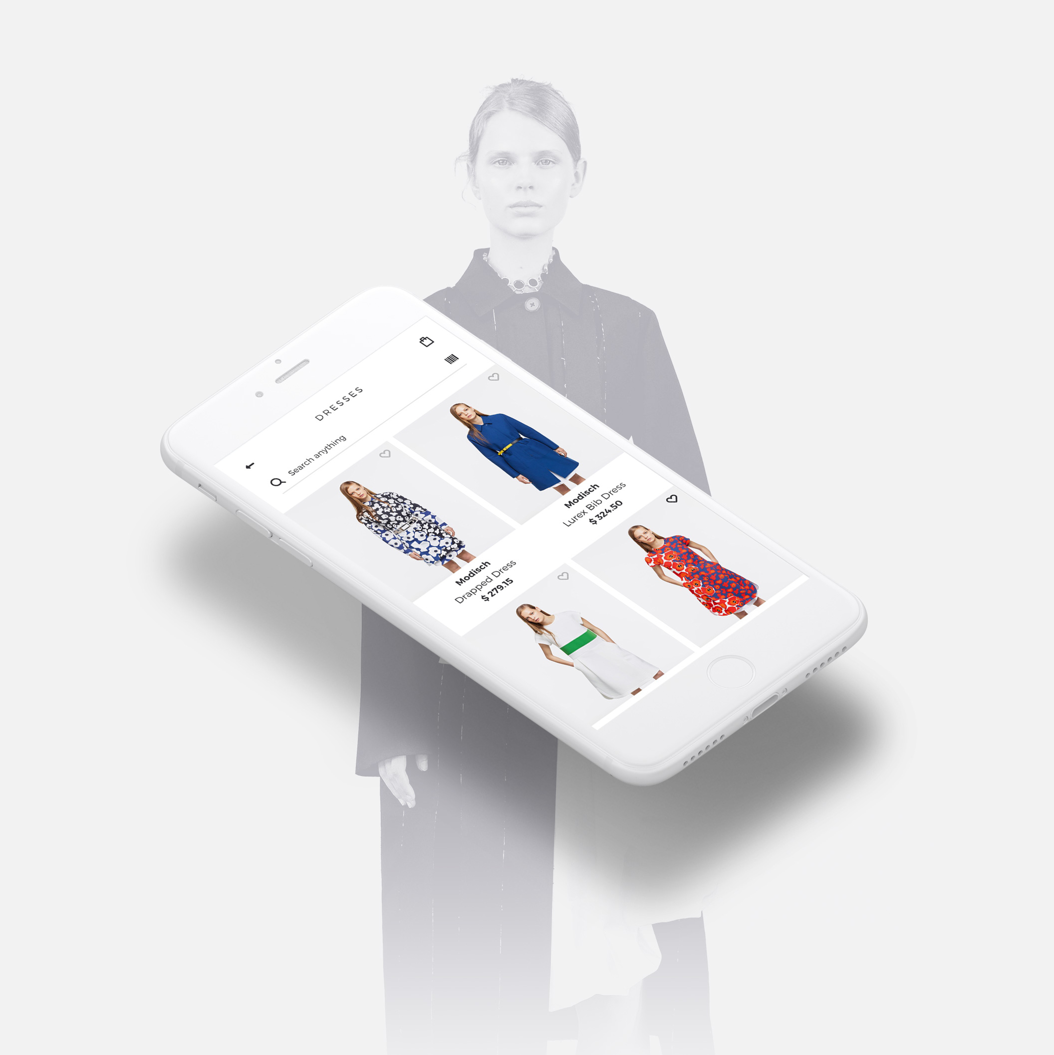 高品质极简女性服装手表珠宝电商APP UI套件 Modisch iOS UI Kit插图1