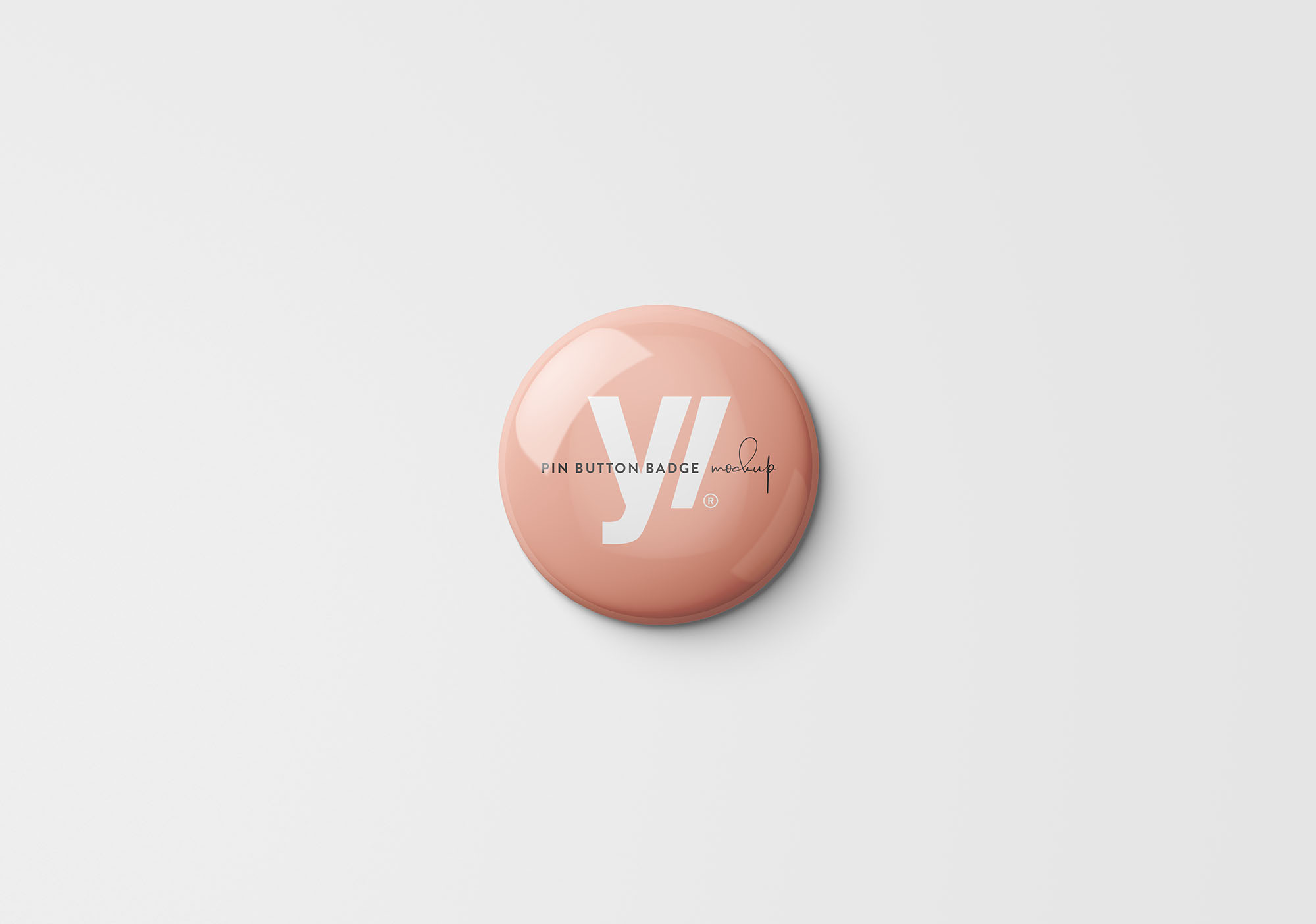 品牌设计提案高级针胸章展示样机 Pin Button Badge Mockup插图2