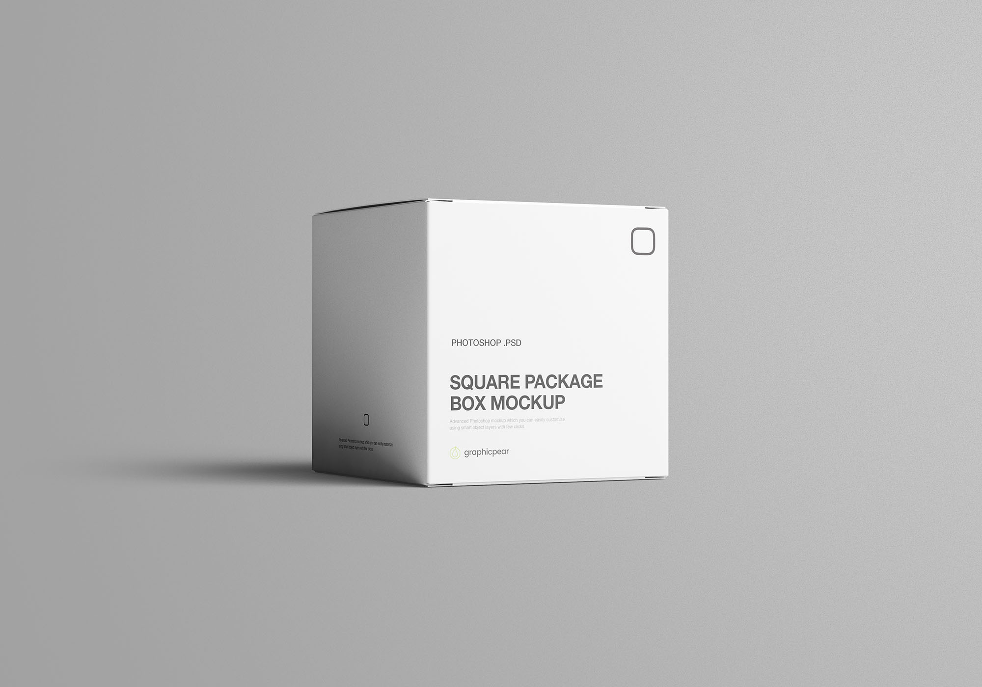 方形产品包装设计提案展示样机PSD智能贴图模板 Square Package Box Mockup插图4