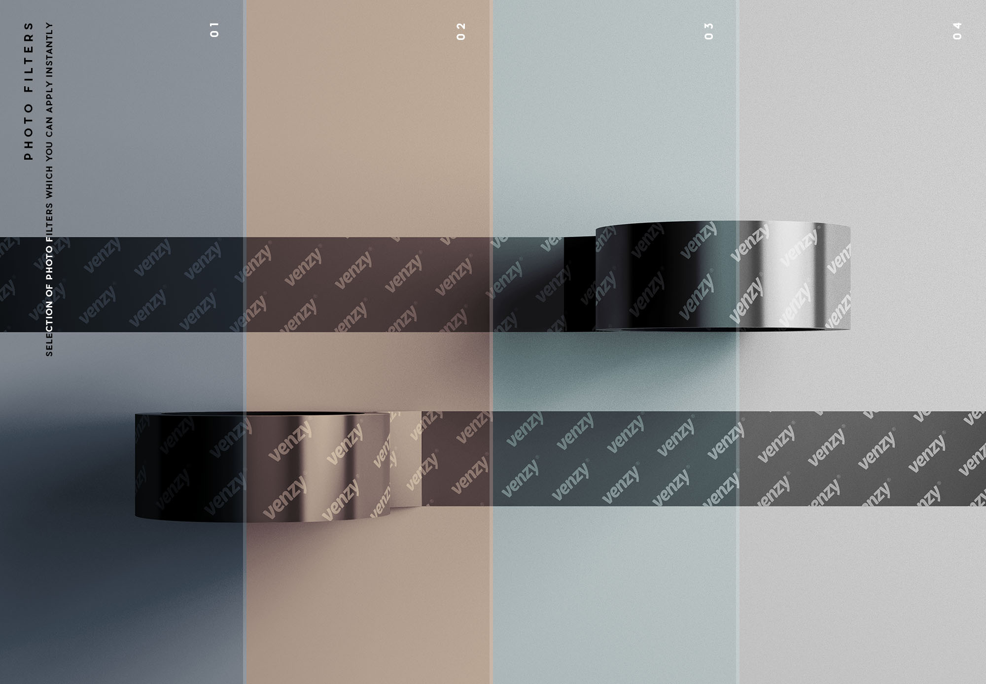 品牌VI设计提案管道胶带展示样机 Duct Tape Mockup插图7