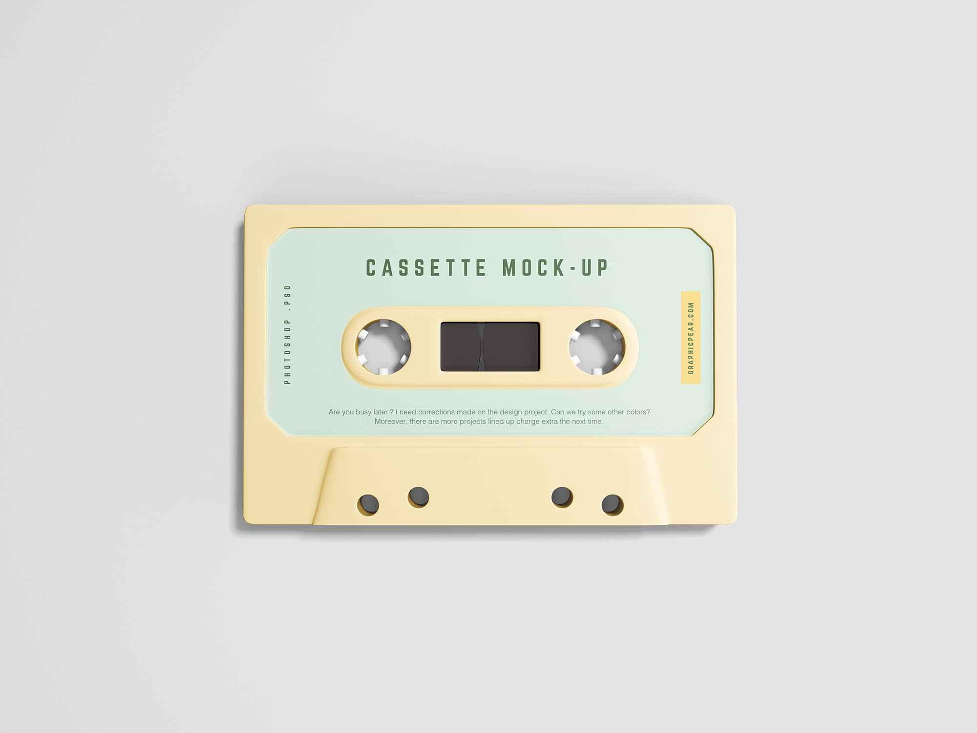 2款精致磁带盘展示样机 2 Exquisite Cassette Mockup插图2