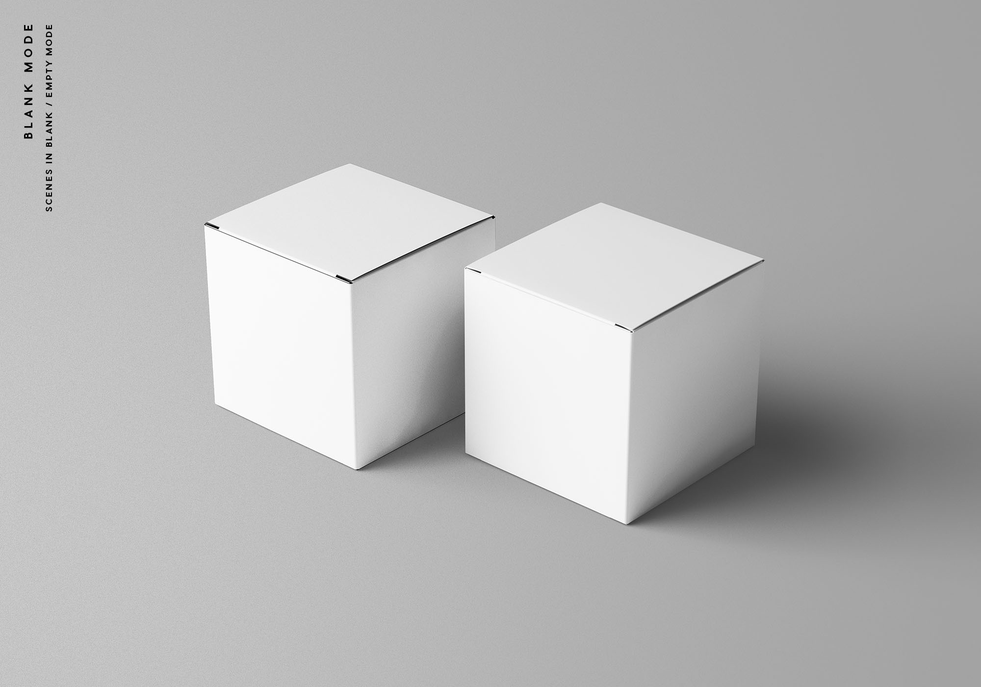 方形产品包装设计提案展示样机PSD智能贴图模板 Square Package Box Mockup插图7