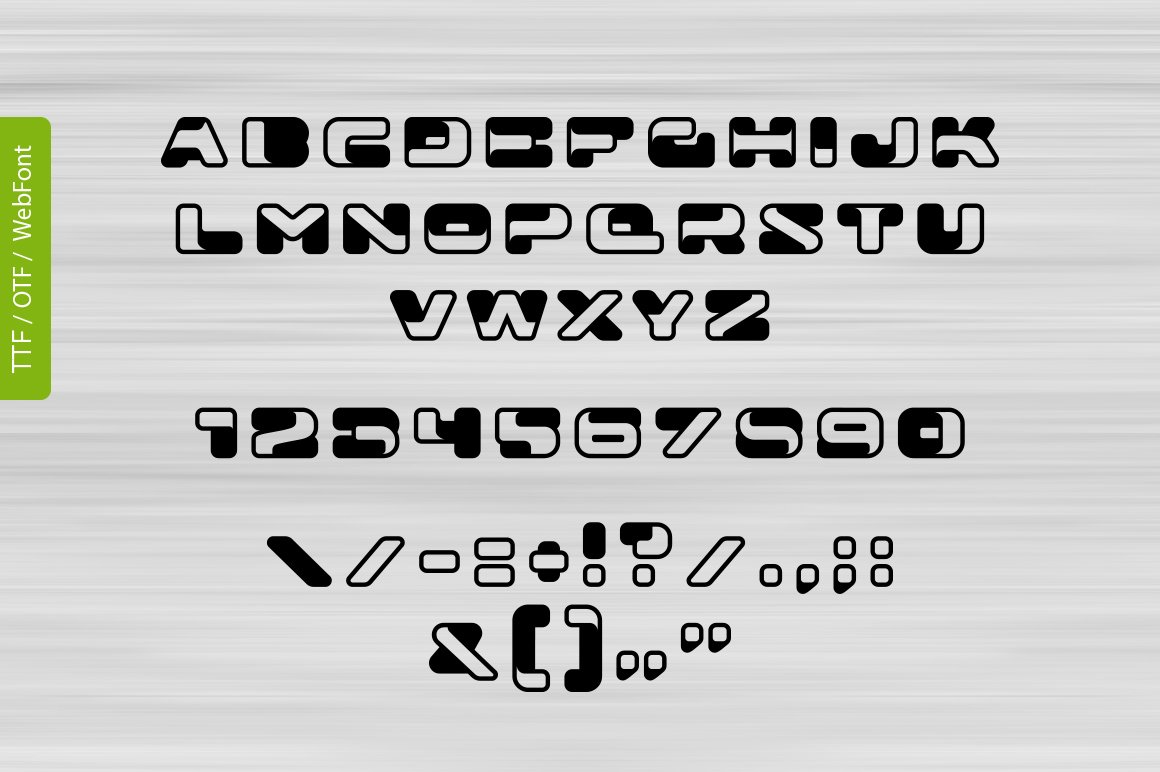 创意3D立体标题徽标Logo设计英文字体安装包 Airy Box Font插图2