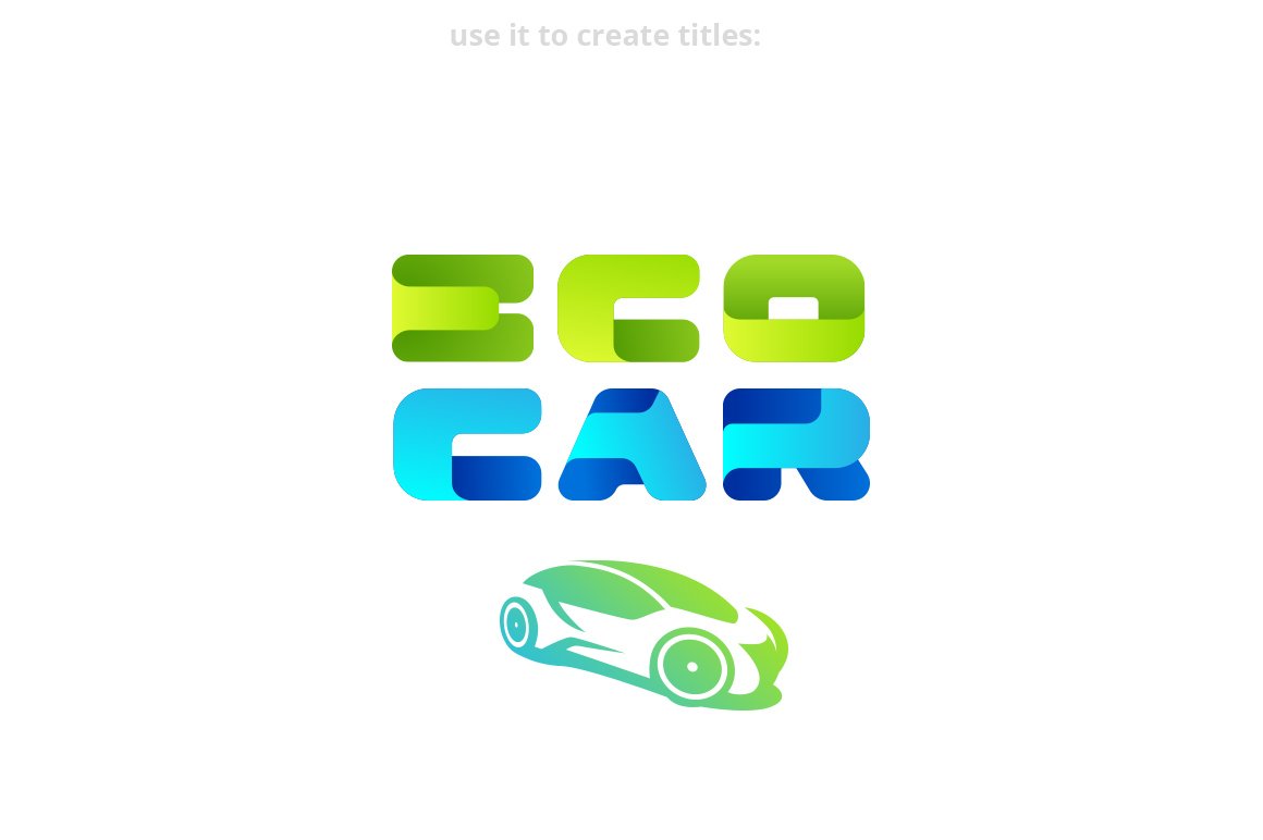 创意3D立体标题徽标Logo设计英文字体安装包 Airy Box Font插图5