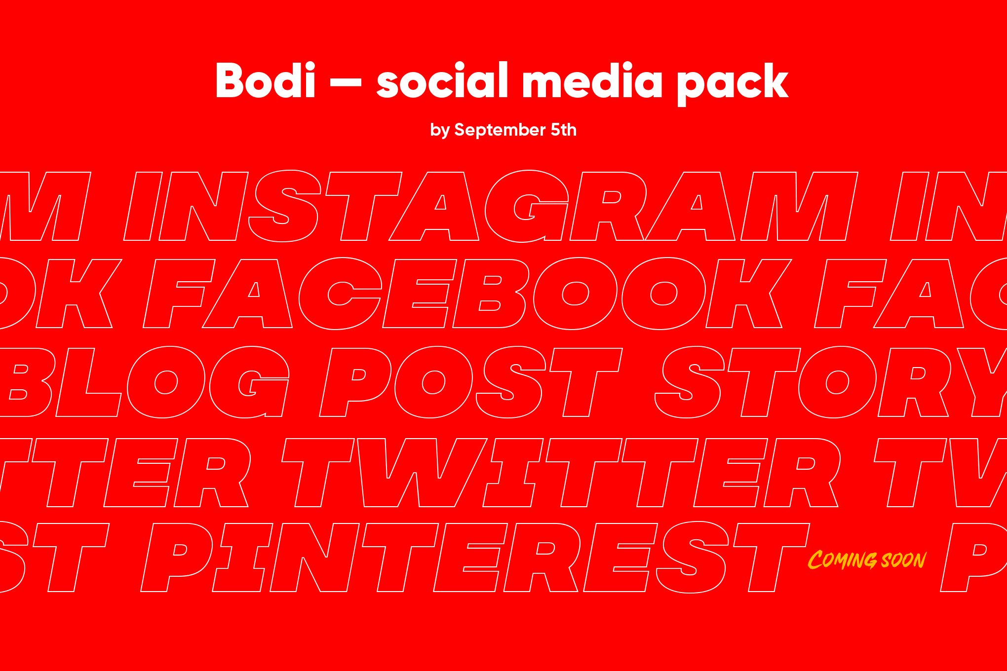 丰富多彩音乐艺术品营销PSD海报朋友圈INS模板 Bodi – Social Media Pack + Stories插图13