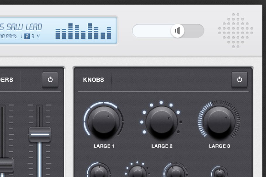 音频合成剪辑应用程序UI套件 Synth Audio App UI Kit插图1