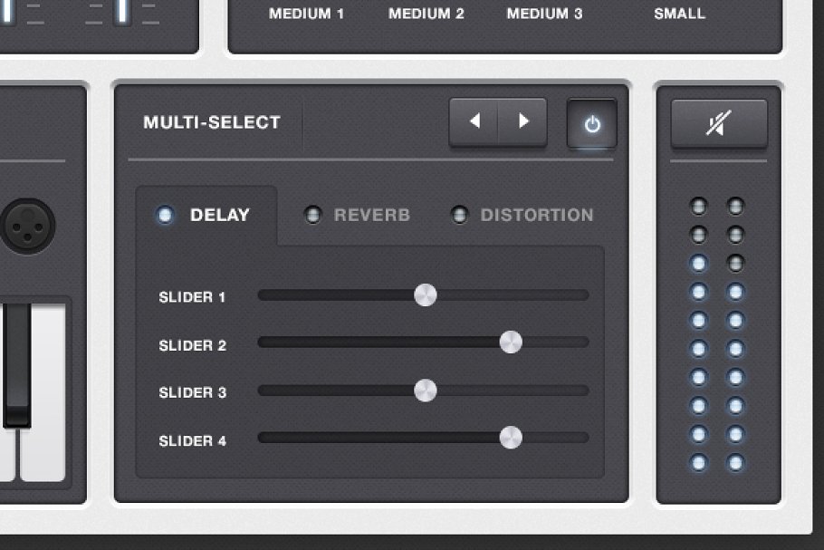 音频合成剪辑应用程序UI套件 Synth Audio App UI Kit插图2