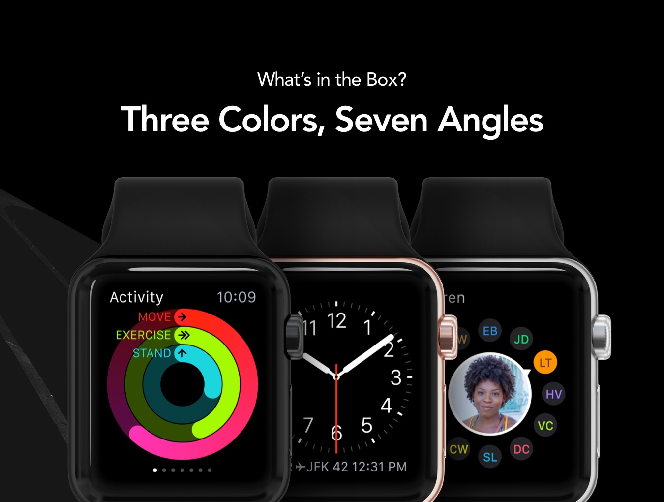 高质量ui设计苹果手表iwatch展示样机heroiwatchmockups