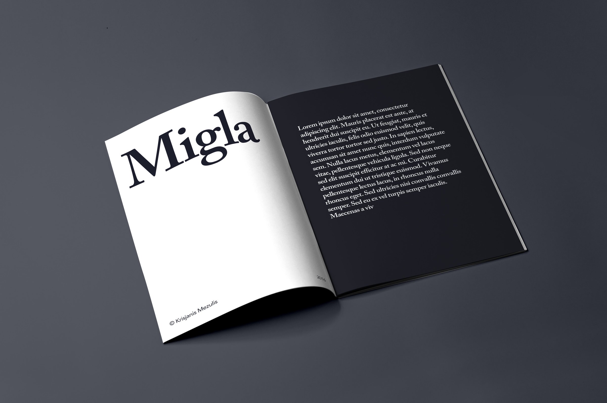 8款宣传画册杂志样机模板 migla print magazine mockup