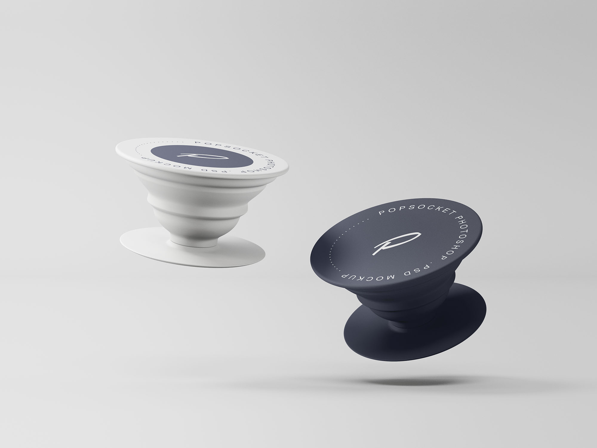 2款手机吸盘支架样机模板 2 popsocket mockups