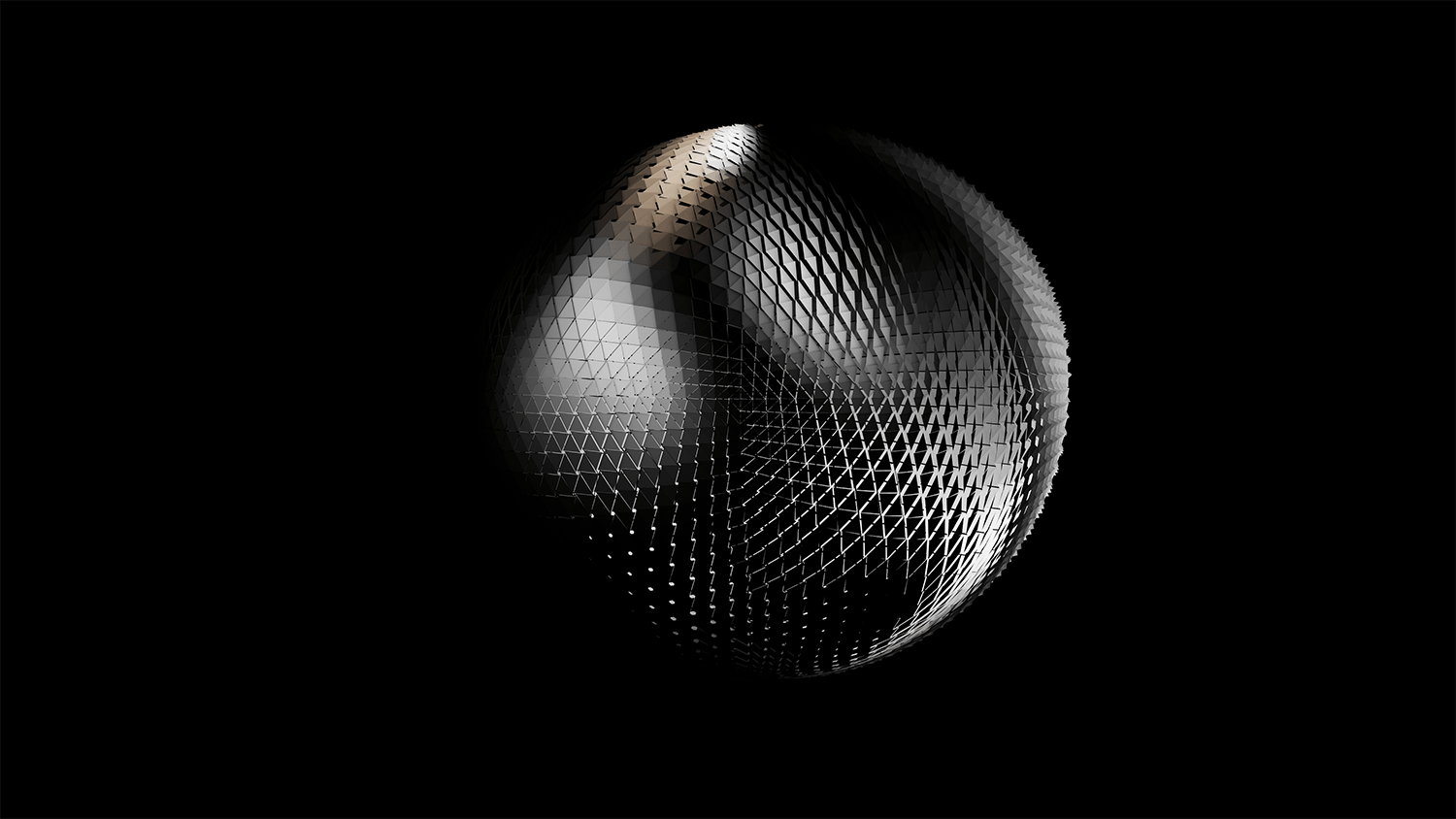 20个抽象3d立体银色金属球形背景素材geosphere1