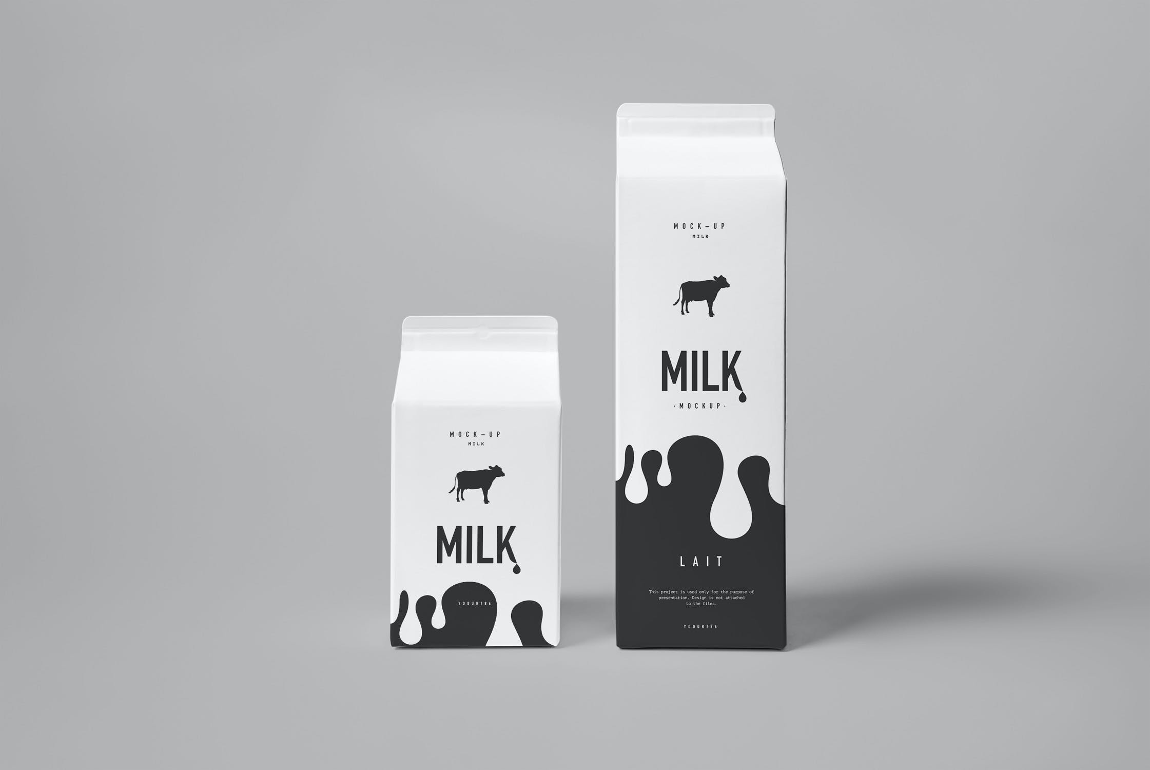 8款牛奶包装套装样机模板milkmockup