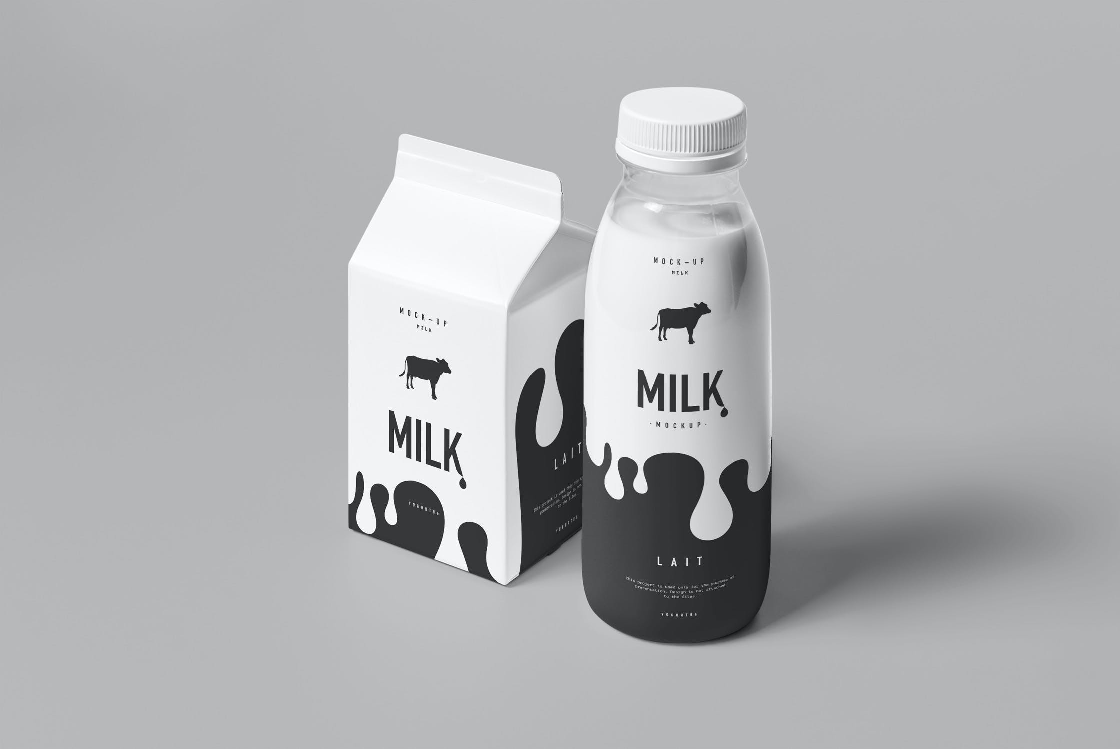 8款牛奶包装套装样机模板milkmockup