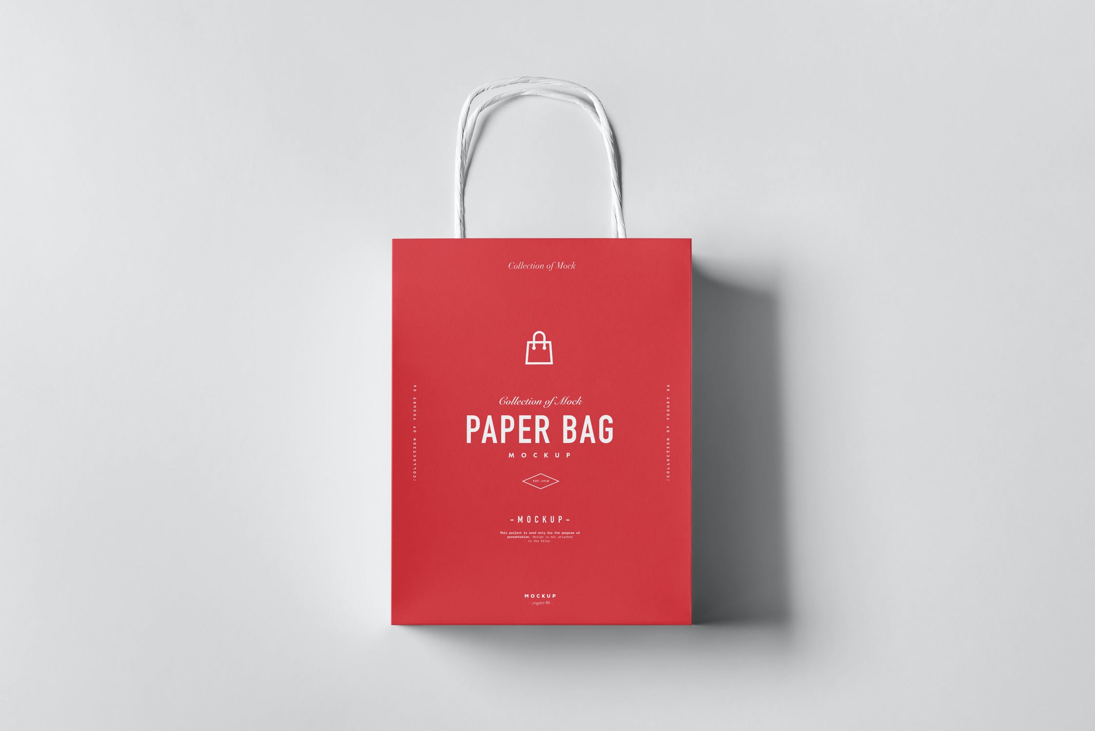 8款商城购物纸质手提袋样机模板 paper bag mockup