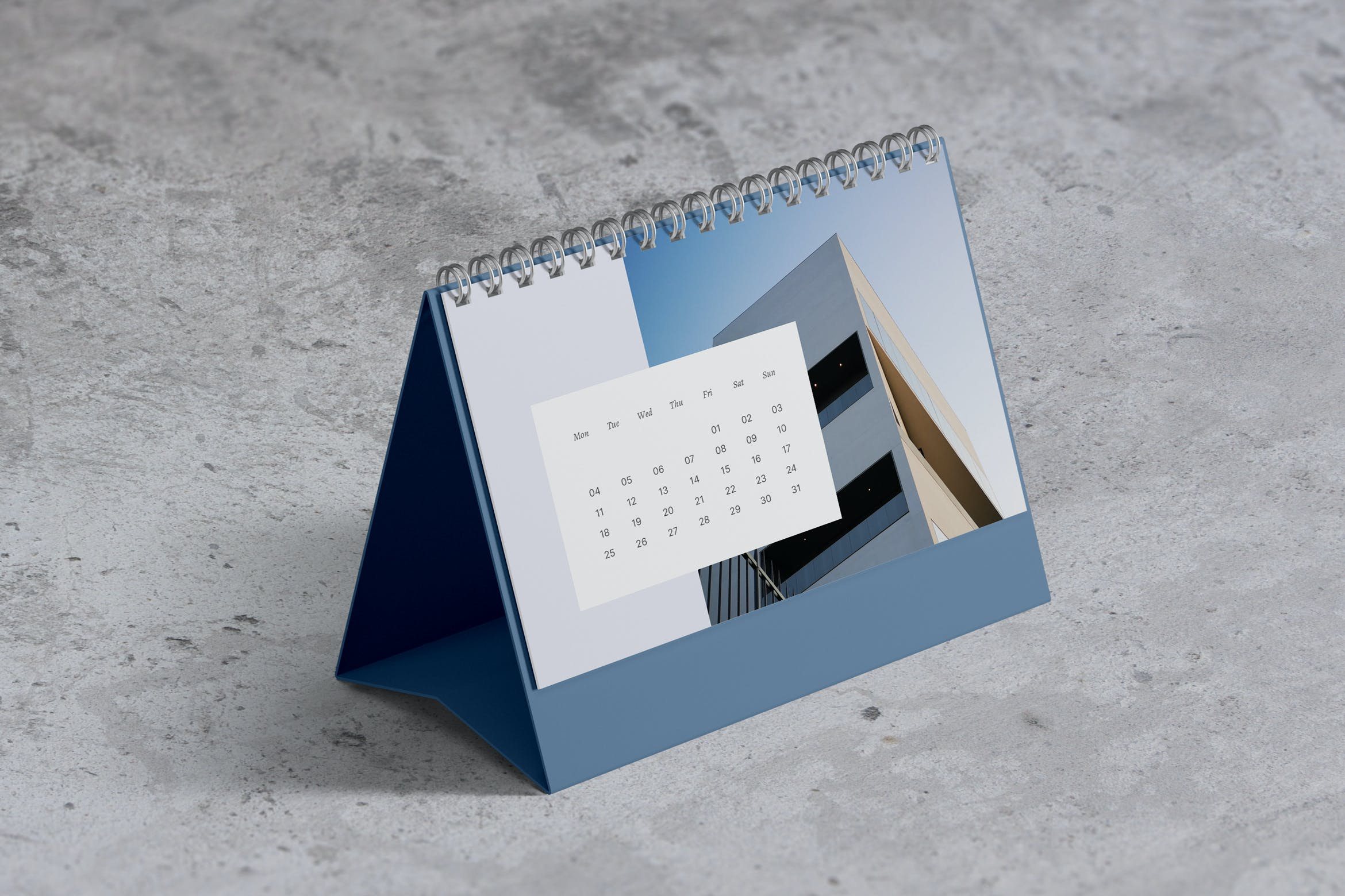 横版日历台历设计展示样机模板deskcalendarmockup