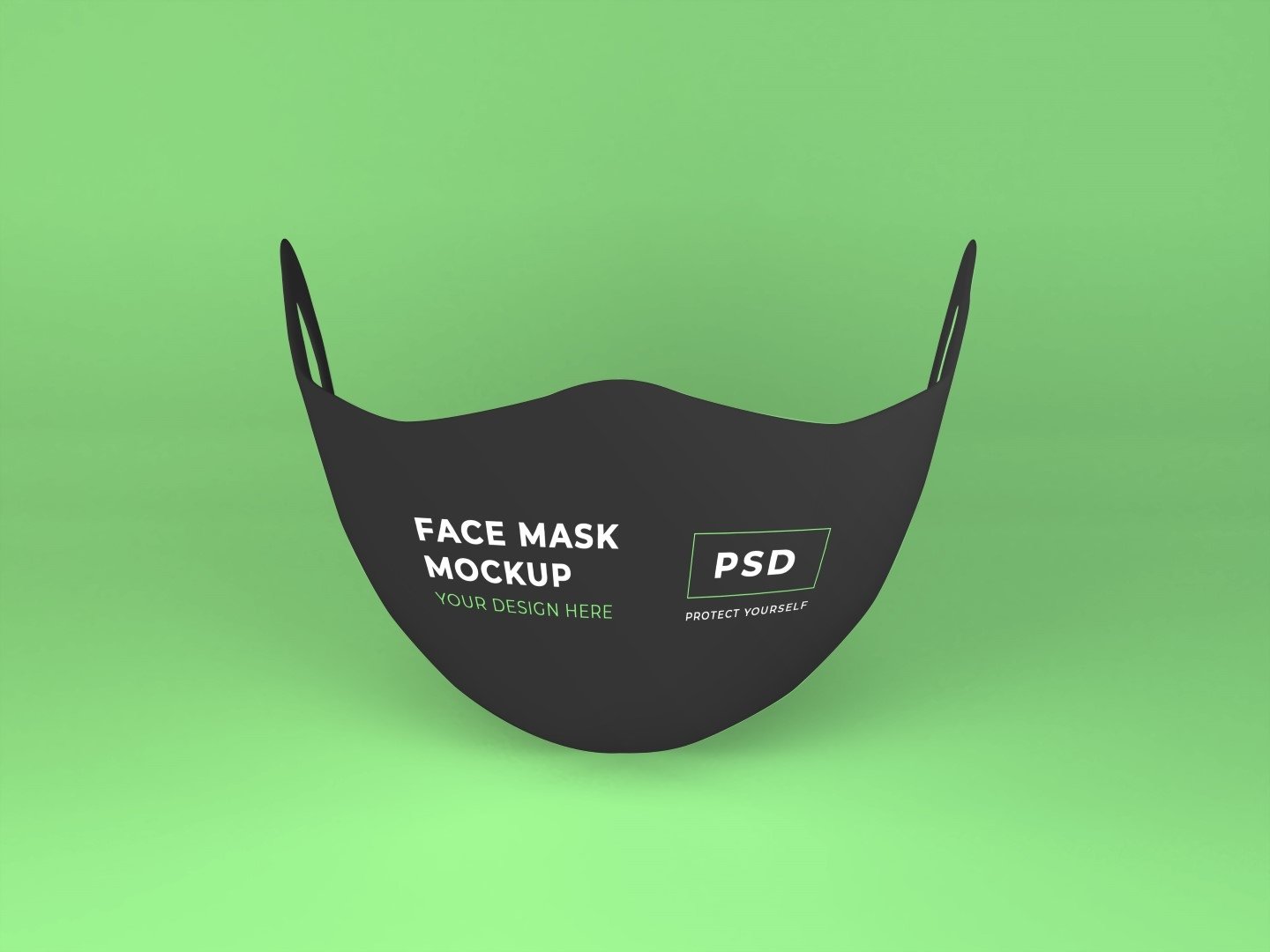 10个医用防护面罩口罩设计贴图样机facemaskmockuptemplatebundlevol1