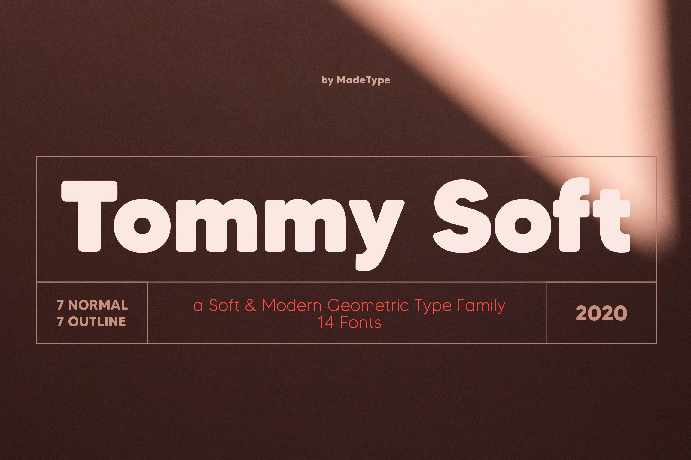 现代简约杂志海报logo标题圆角无衬线英文字体素材 made tommy soft