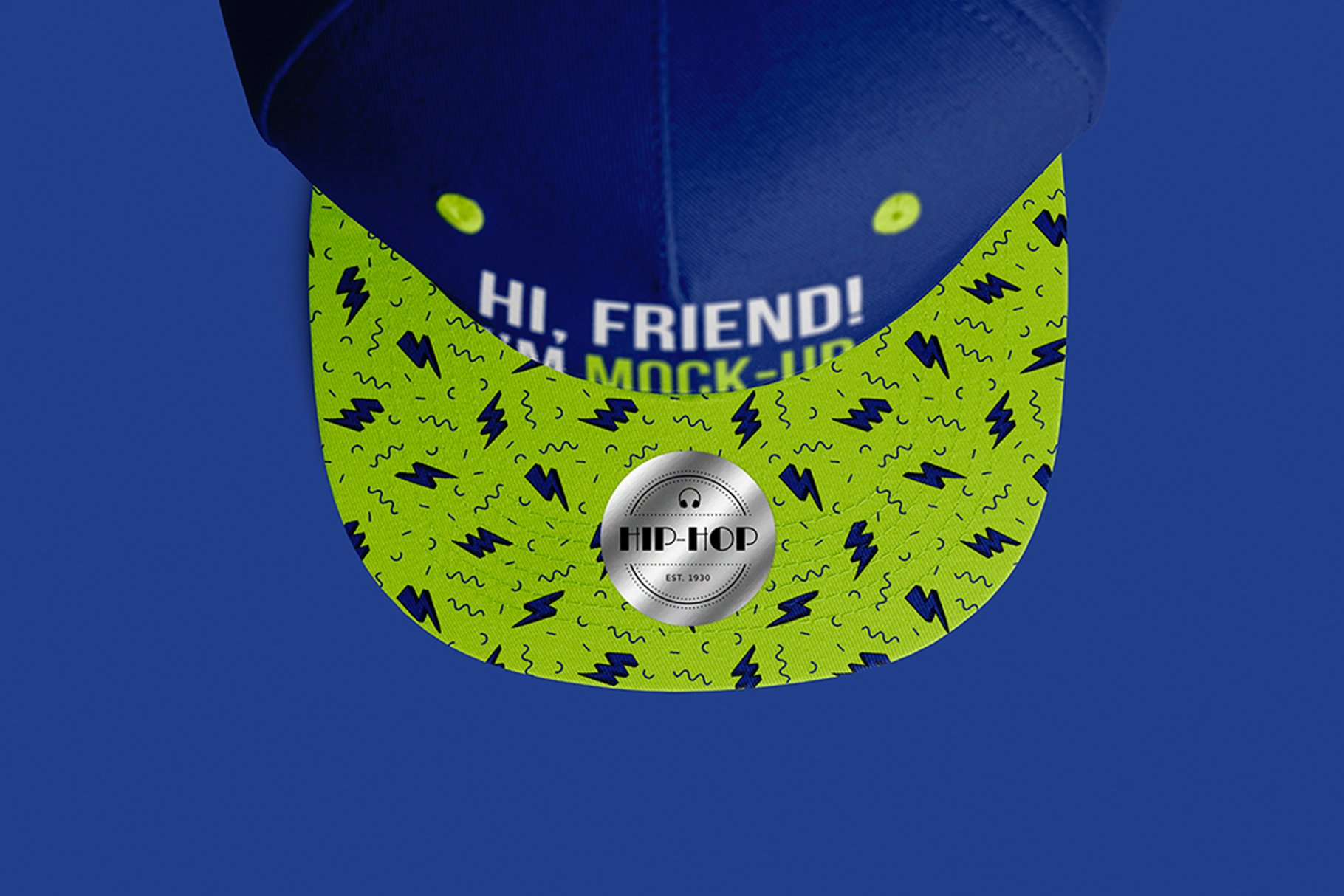 9款嘻哈棒球帽设计展示ps贴图样机模板hiphopbaseballcapmockups