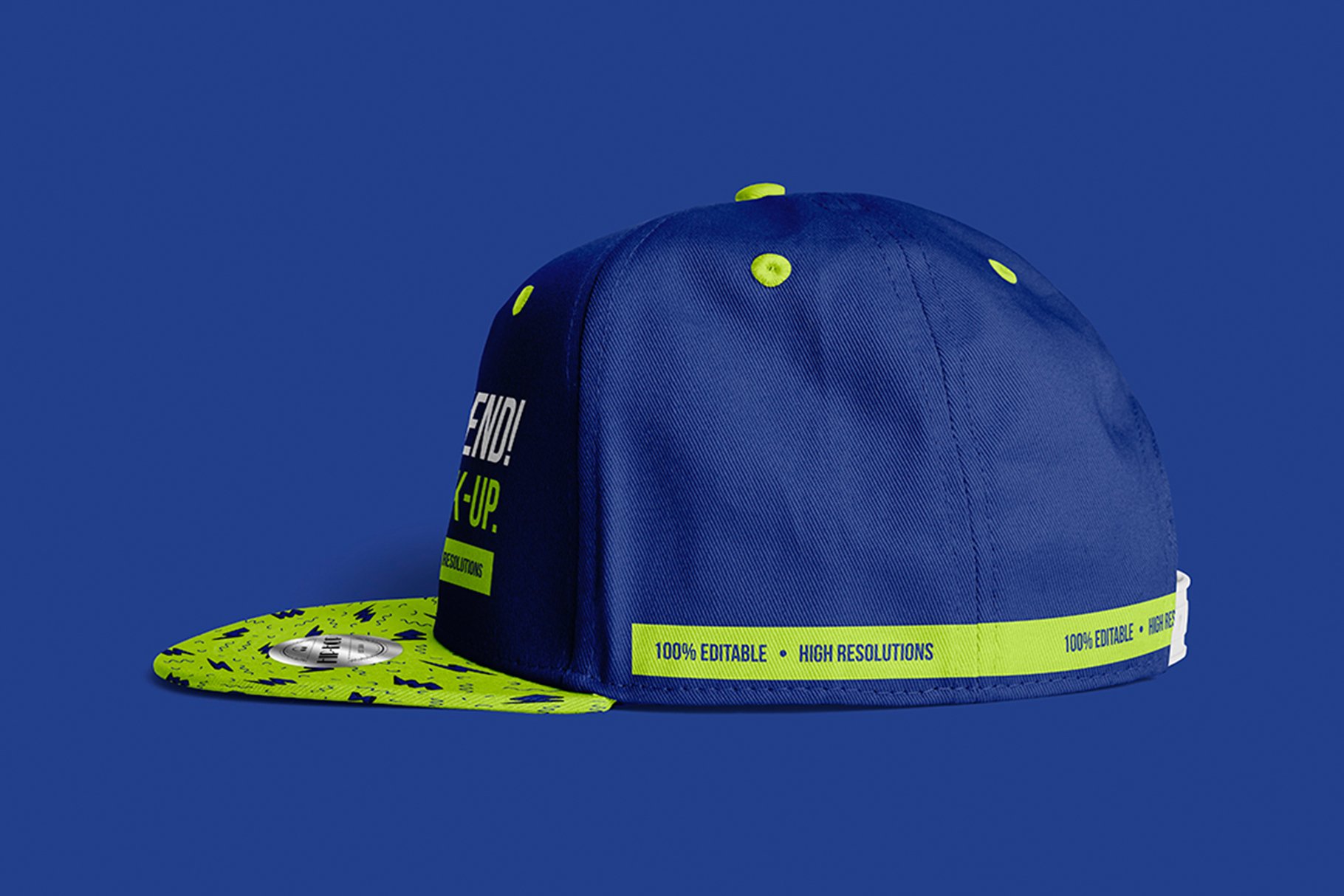 9款嘻哈棒球帽设计展示ps贴图样机模板hiphopbaseballcapmockups