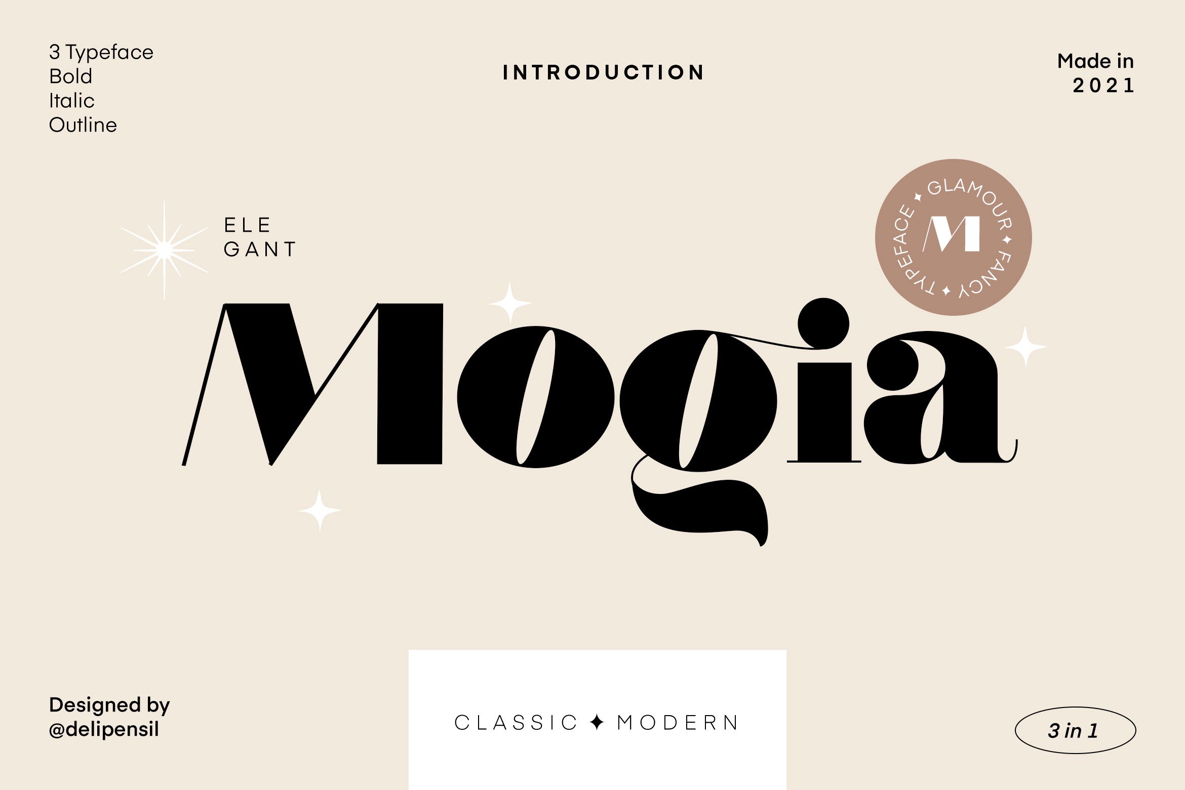 潮流现代酸性逆反差海报标题logo英文字体设计素材mogia–modern