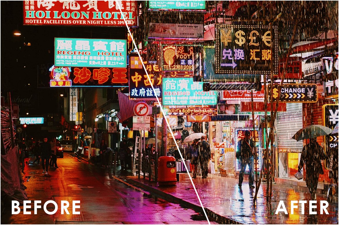 20个逼真小雨效果叠加层图片设计素材realisticrainoverlays