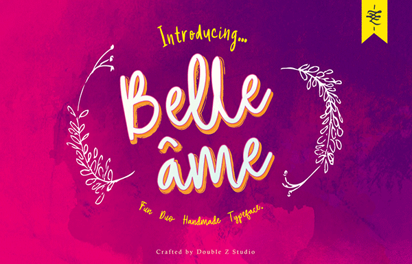 Belle ame免费字体二重奏