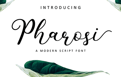 Pharosi脚本字体