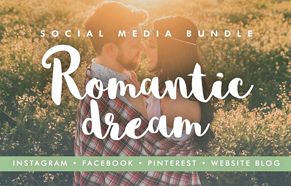 48社交媒体模板 48 Social Media Templates Romantic
